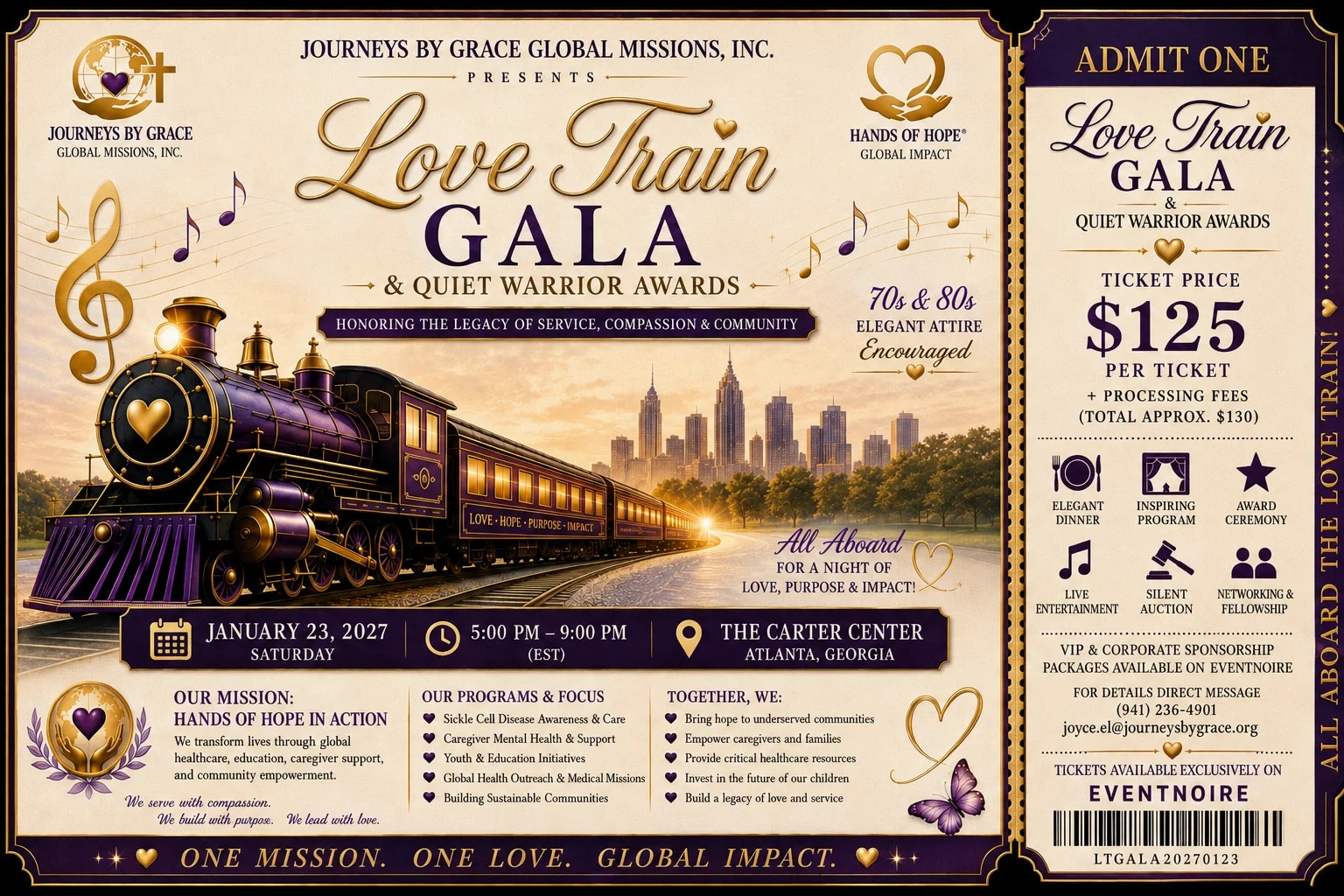 Love Train Gala & Quiet Warrior Awards