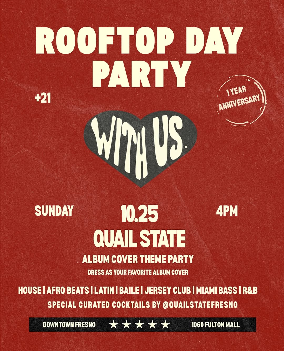 Wagyu House A5 Socials 1st Anniversary – 2000s Rooftop Party