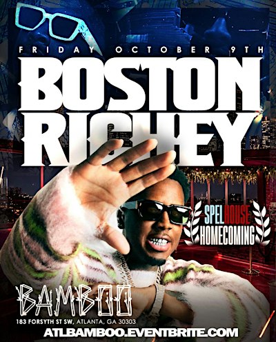 BOSTON RICHEY LIVE @BAMBOO SPELHOUSE HOMECOMING KICK OFF