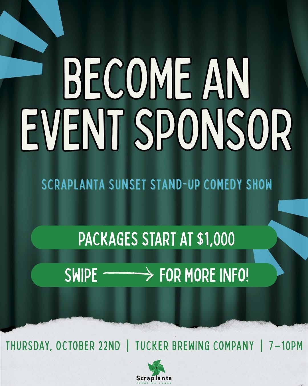 Sunset Stand-Up Comedy – Scraplanta Fundraiser