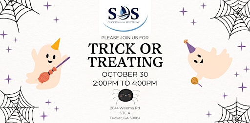 Free Autism Event: TRICK OR TREATING with Success On The Spectrum!
