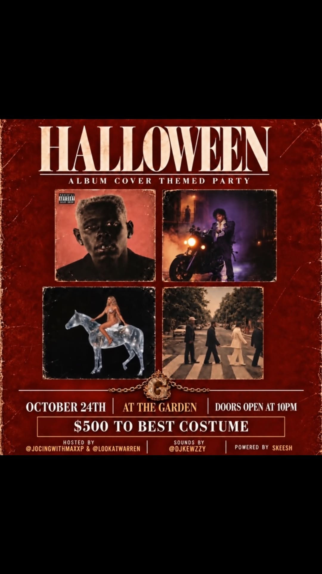 Halloween Album Cover Themed Party