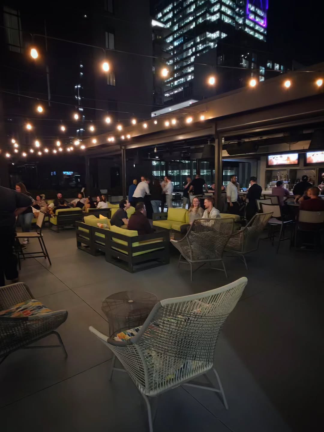 Virtue Rooftop Fall Night