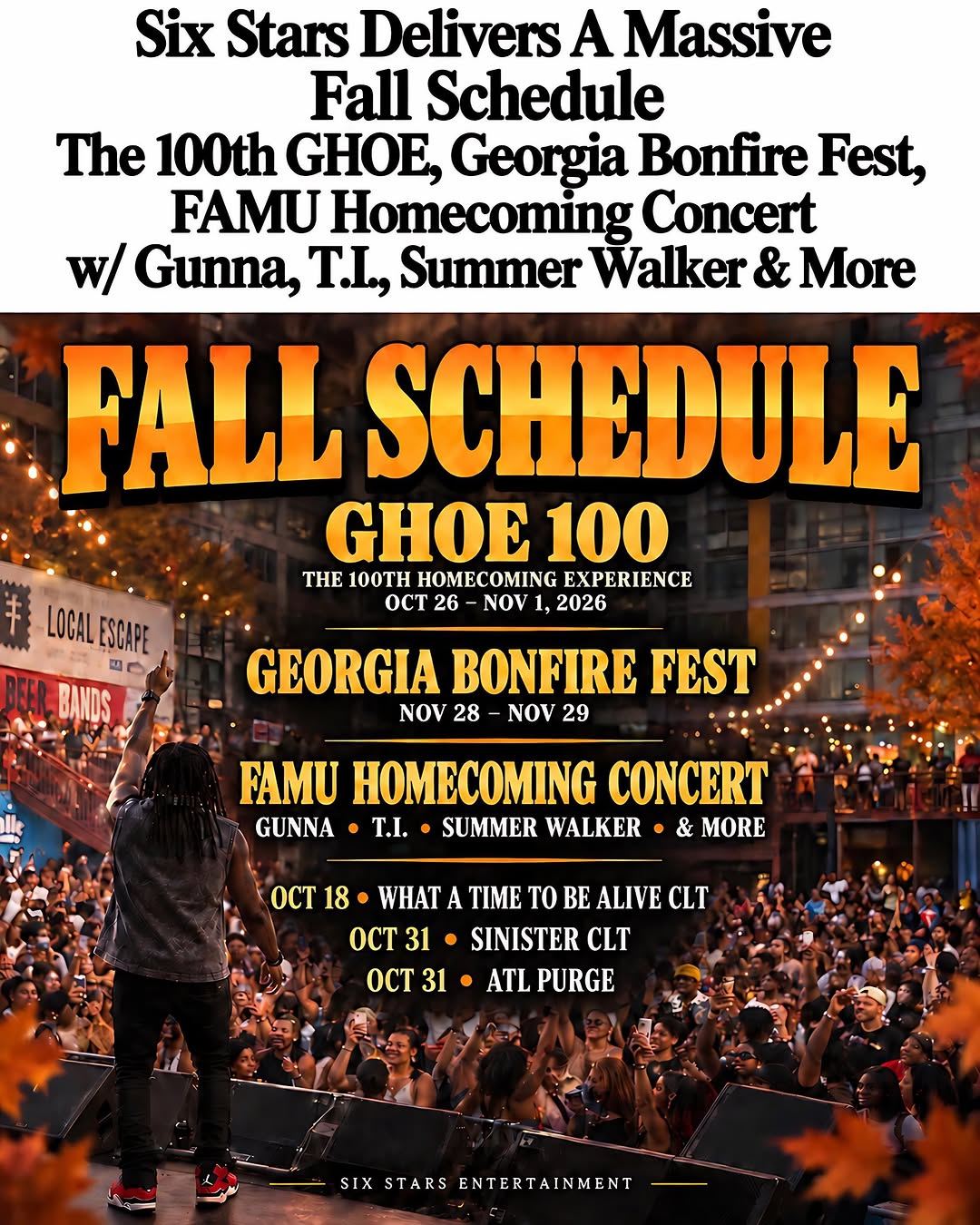 Six Stars Homecoming Event at The Dome