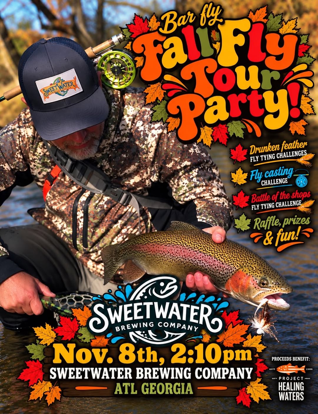 Fall Fly Tour Party at Sweetwater Brew