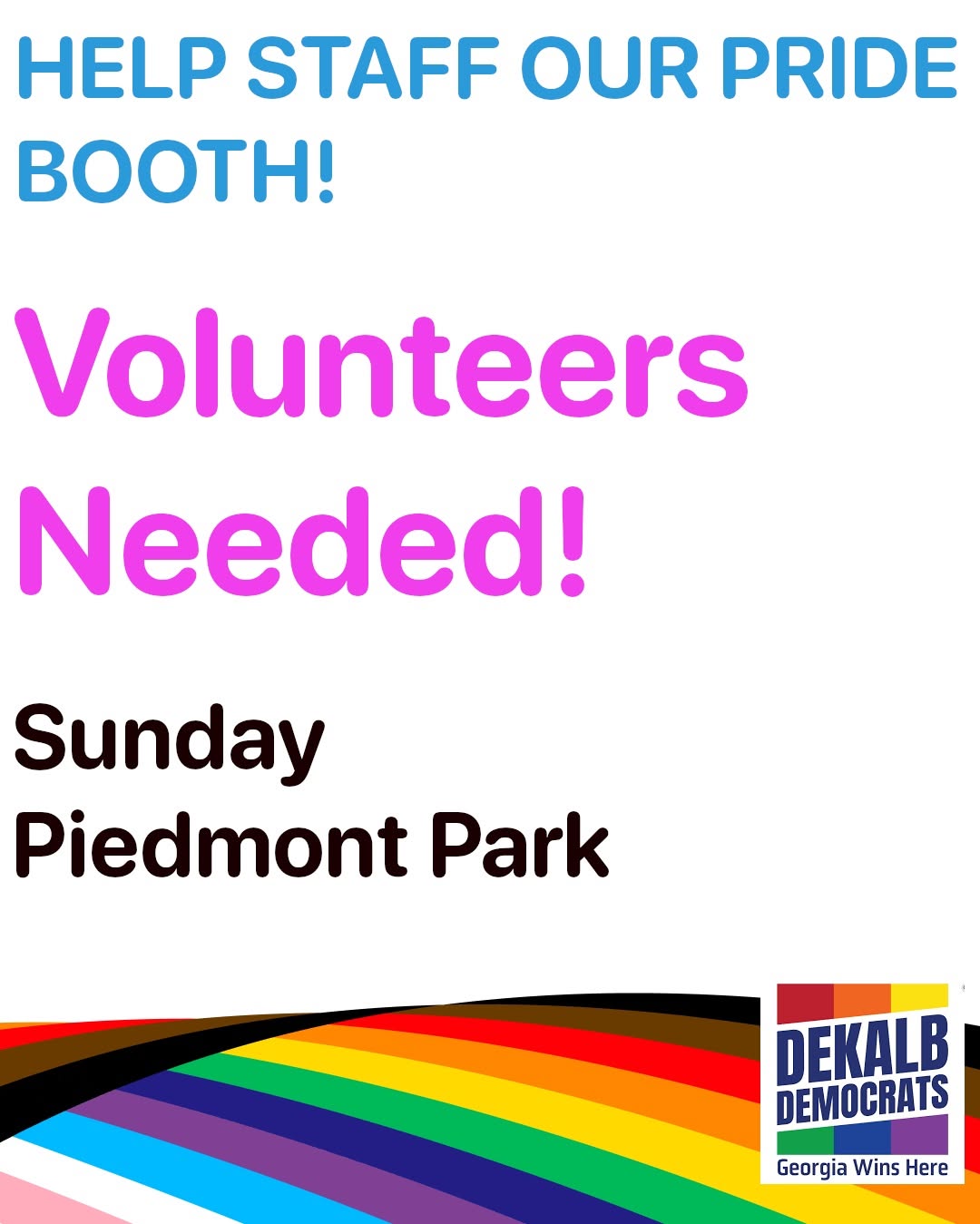 Atlanta Pride Volunteer Shifts