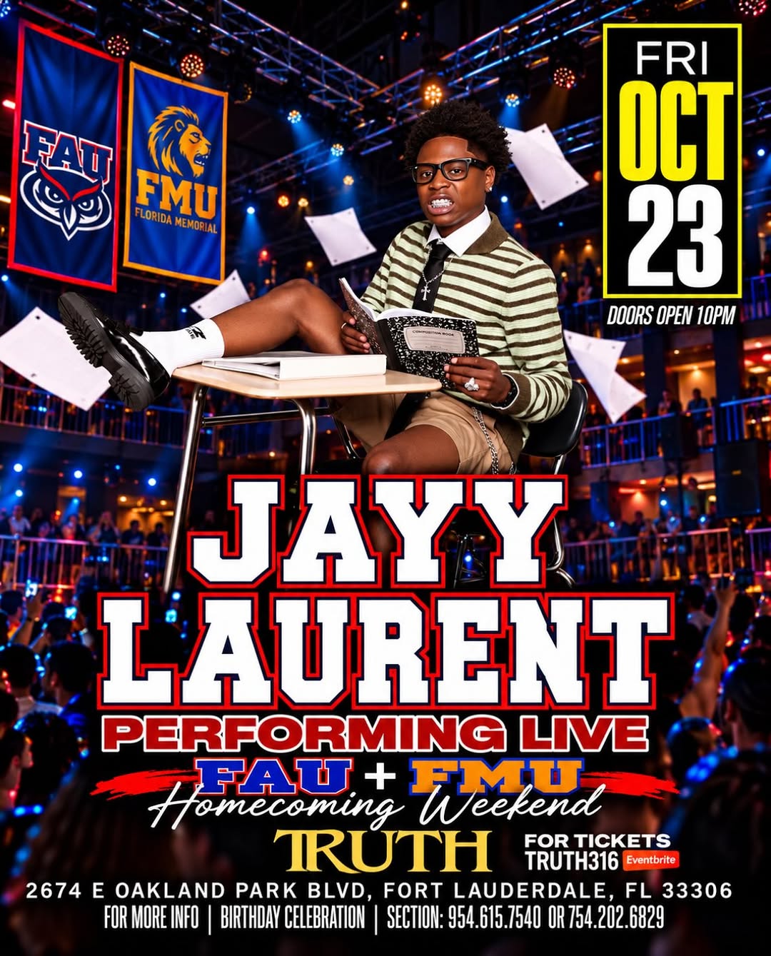 FAU + FMU Homecoming Weekend ft. Jayy Laurent Live