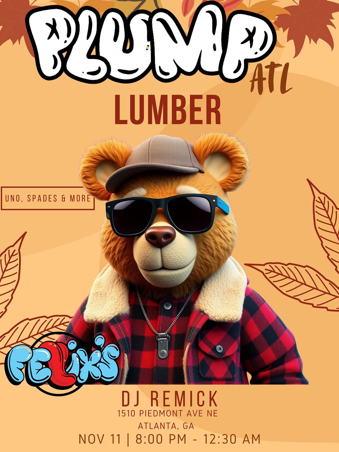 Bears of Color Happy Hour – LUMBER (Flannel Theme)