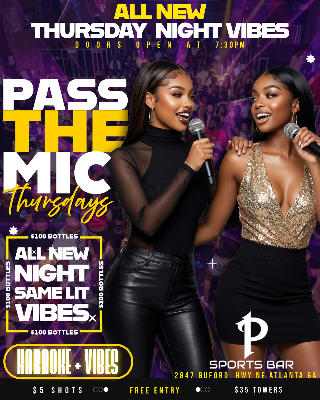 Pass The Mic: Karaoke & Game Night!