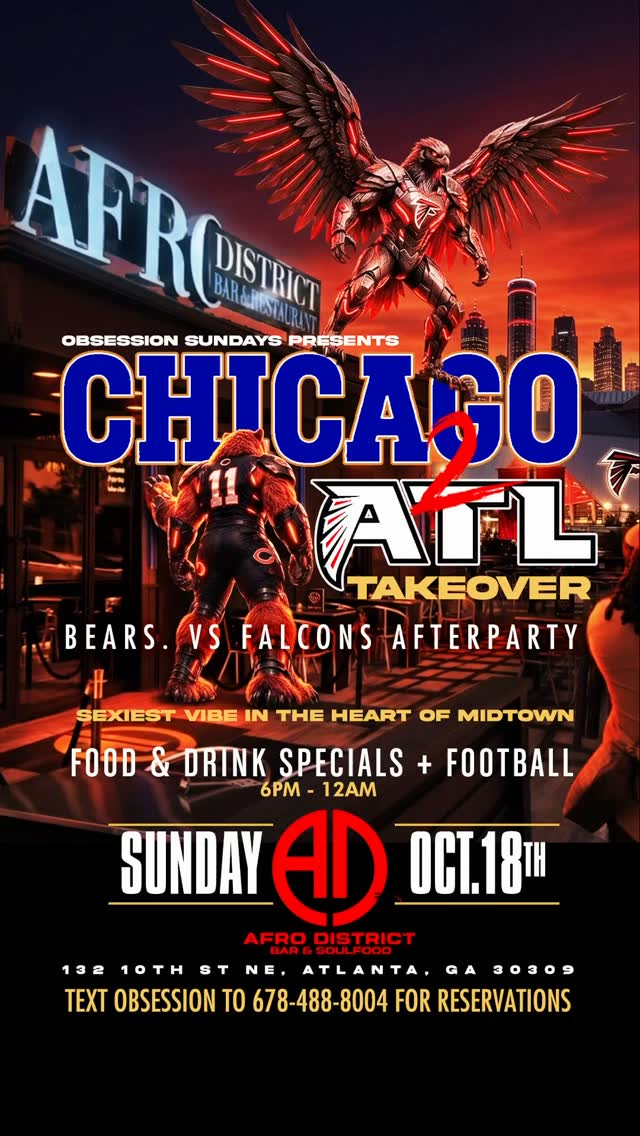 Chicago 2 ATL Weekend: Bears vs Falcons Game After Party
