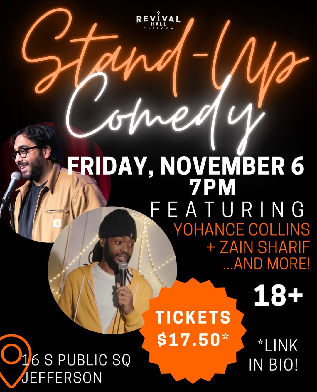 Stand-Up Comedy at Revival Hall